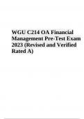 WGU C214 OA Exam Questions With Answers Latest Update 2023/2024 | GRADED