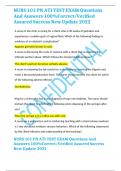 NURS 101 PN ATI TEST EXAM Questions And Answers 100%Correct/Verified Assured Success New Update 2022