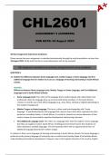 CHL2601 Assignment 9 [Answers] - Due Date: 24 August 2023