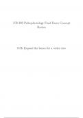 NR 283 Pathophysiology Final Exam Concept Review