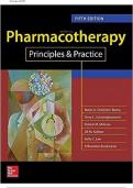 TEST BANK for Pharmacotherapy Principles and Practice 5th Edition Chisholm-Burns Test Bank. ISBN NO-10 1260019446 ISBN NO-13 978-1260019445  ALL 102 CHAPTERS (Complete Download). 344 Pages.