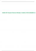 AAAE ACE Airport Finance Module 2 (Q&As) 2023 GRADED A+