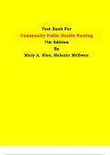 Test Bank - Community Public Health Nursing  7th Edition By Mary A. Nies, Melanie McEwen | Chapter 1 – 34, Latest Edition|