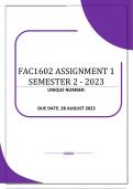 FAC1602 ASSIGNMENT 1 SEMESTER 2 - 2023