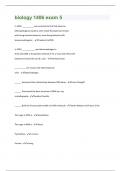 biology 1406 exam 5  Questions and Answers with complete solution