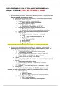 NURS 534 FINAL EXAM STUDY GUIDE 2023-2024 FALL-SPRING SESSION (COMPLIED FROM REAL EXAM)