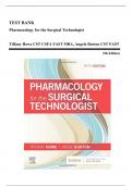 Test Bank - Pharmacology for the Surgical Technologist, 5th Edition (Howe, 2021), Chapter 1-16 | All Chapters