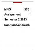 MNG 3701 assignment 1 semester 2 2023 answers/SOLUTIONS