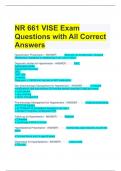 NR 661 VISE Exam Questions with All Correct Answers 