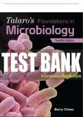 Test Bank For Talaro's Foundations in Microbiology, 12th Edition All Chapters - 9781265739362