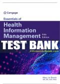 Test Bank For Essentials of Health Information Management: Principles and Practices - 5th - 2023 All Chapters - 9780357624258