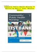 Test Bank For Community Public Health Nursing 7th Edition
