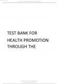 Edelman Health Promotion Throughout the Life Span, 8th Edition Test Bank All Chapters Covered