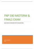 FNP 590 MIDTERM & FINALS EXAM | QUESTIONS & ANSWERS WITH EXPLANATIONS (96% SUCCESS) | UPDATED 2023