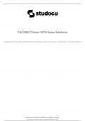 Exam Solutions October/November 2018, Selected Accounting Standards and Simple Group Structures (FAC2602)