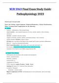 NUR 2063 Pathophysiology Exam Elaborations latest Update 2023|2024 Graded A+