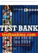 Test Bank For Empowerment Series: Introduction to Social Work and Social Welfare: Empowering People - 12th - 2017 All Chapters - 9781305388338