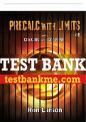 Test Bank For Precalculus with Limits - 4th - 2018 All Chapters - 9781337271189