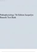 Pathophysiology 7th Edition Jacquelyn Banasik Test Bank.