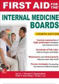 First Aid for the Internal Medicine Boards , 4th Edition  latest Update 2023|2024 