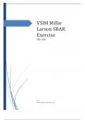 VSIM Millie Larson SBAR Exercise NSG 100