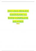 2023-2024 HESI RN EXIT  EXAM V2 WITH COMPLETE SOLUTION