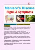 Meniere's Syndrome 2023 /28 Questions And Answers Graded (A+)