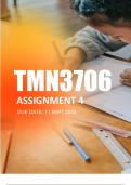TMN3706 ASSIGNMENT 04 2023