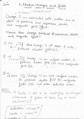 Class notes Physics (Electric charges and fields) Boards 