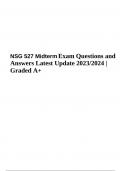 NSG 527 Midterm Exam Questions and Answers Latest Update 2023/2024 | Graded A+