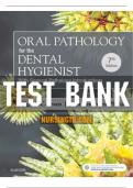 Pathology for the Dental Hygienist 7th Edition by Ibsen TEST BANK. CHAPTERS 1-10