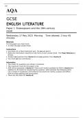 AQA GCSE ENGLISH LITERATURE Paper 1 QUESTION PAPER 2023: Shakespeare and the 19th-century novel