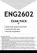 ENG2602 EXAM PACK 2023 - DISTINCTION GUARANTEED