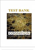 TEST BANK FOR COGNITION EXPLORING THE SCIENCE OF THE MIND, 7TH EDITION, DANIEL REISBERG - All chapters - A+ COMPLETE GUIDE