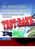 United States Health Care System, The Combining Business, Health, and Delivery 3rd Edition Test Bank
