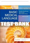 Test Bank For Basic Medical Language, 7th - 2024 All Chapters - 9780323876384