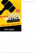 Test Bank For Introduction to Criminal Justice Practice and Process 2nd Edition Peak 