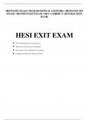HESI EXIT EXAM 750 QUESTIONS & ANSWERS / HESI EXIT RN EXAM / HESI RN EXIT EXAM, 100% CORRECT 2023/2024 TEST BANK
