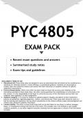 PYC4805 EXAM PACK 2023 - DISTINCTION GUARANTEED