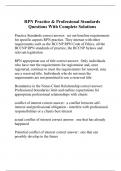 RPN Practice & Professional Standards Questions With Complete Solutions