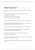 NICET Soils level 1 exam questions and verified correct  answers