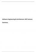 Software Engineering & Architecture - Samenvatting 