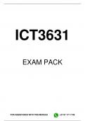 ICT3631 EXAM PACK 2023