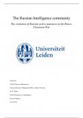 CSM Leiden - Research Report Global Perspectives in Intelligence - Russian Intelligence Community