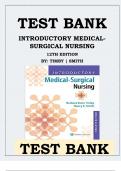Testbank for INTRODUCTORY MEDICAL-SURGICAL NURSING 12TH EDITION BY TIMBY SMITH TEST BANK ISBN-9781496351333