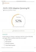N125: HESI Adaptive Quizzing #2 2023