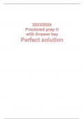 2023/2024 Proctored prep with {Answer key} perfect solution