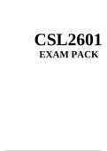 CSL2601 LATEST EXAM PACK 2023