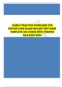 Family Practice Guidelines 5th Edition Cash Glass Mullen Test Bank complete 554 pages