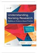 Test Bank Complete For Understanding Nursing Research 7th Edition by Susan K. Grove, Jennifer R. Gray, Jennifer R. Gray, PhD, RN, FAAN A+ COMPLETE GUIDE LATEST 2023